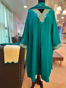 Pure Chinnon tilla kurta set mtks770