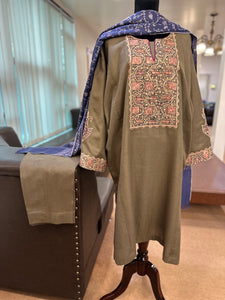 Purepashmina blend pheran set pwb378