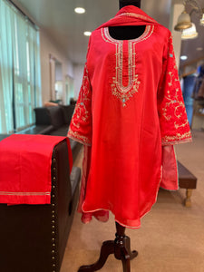 Kurta set with handwork pbks876