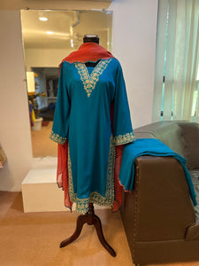 Tilla kurta set 3pc Mtks776