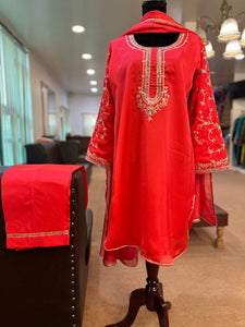 Kurta set with handwork pbks876