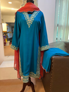 Tilla kurta set 3pc Mtks776