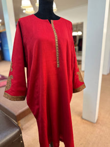 Pure pashmina blend hand sozni pheran pwb274