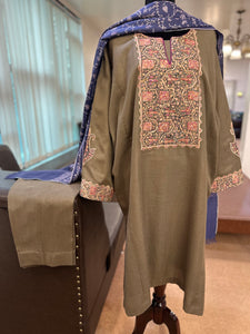 Purepashmina blend pheran set pwb378