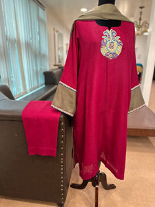 Purepashmina blend kurta set pwb427