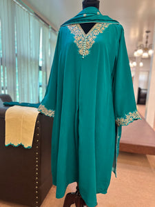 Pure Chinnon tilla kurta set mtks770