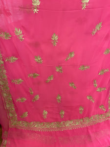 Kashmiri embroidered Georgette saree SR004